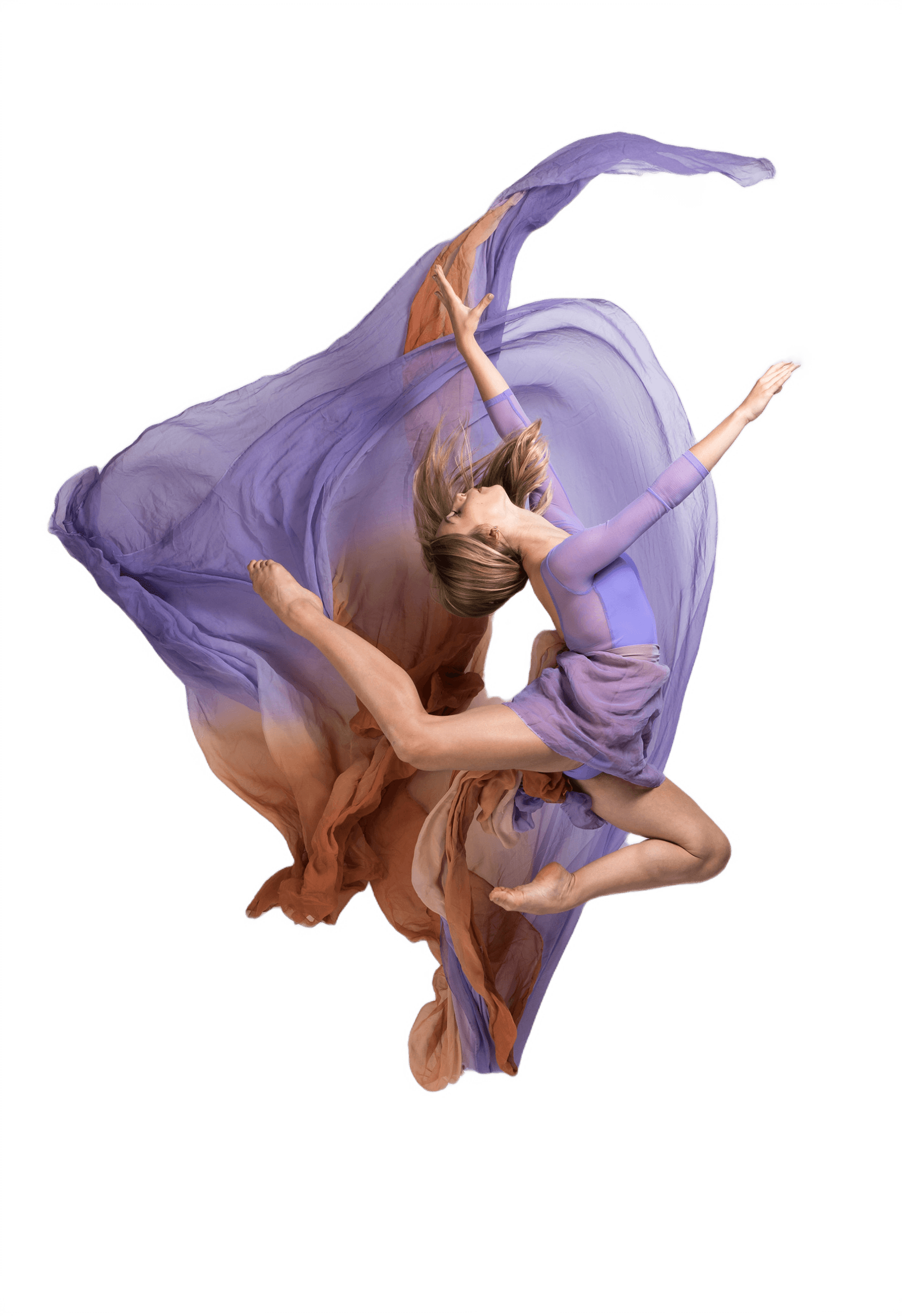 Dancer in mid-leap